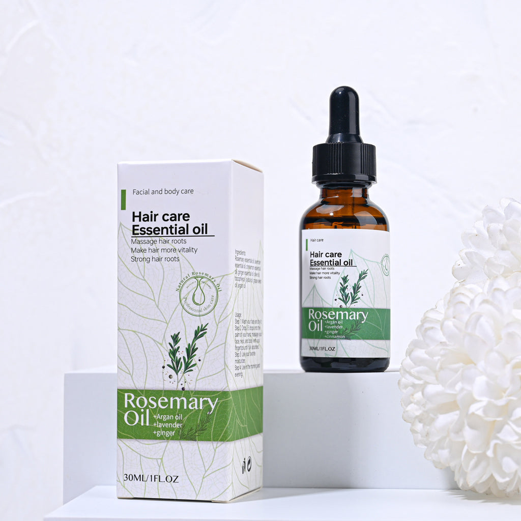 Rosemary serum dropper bottle with box